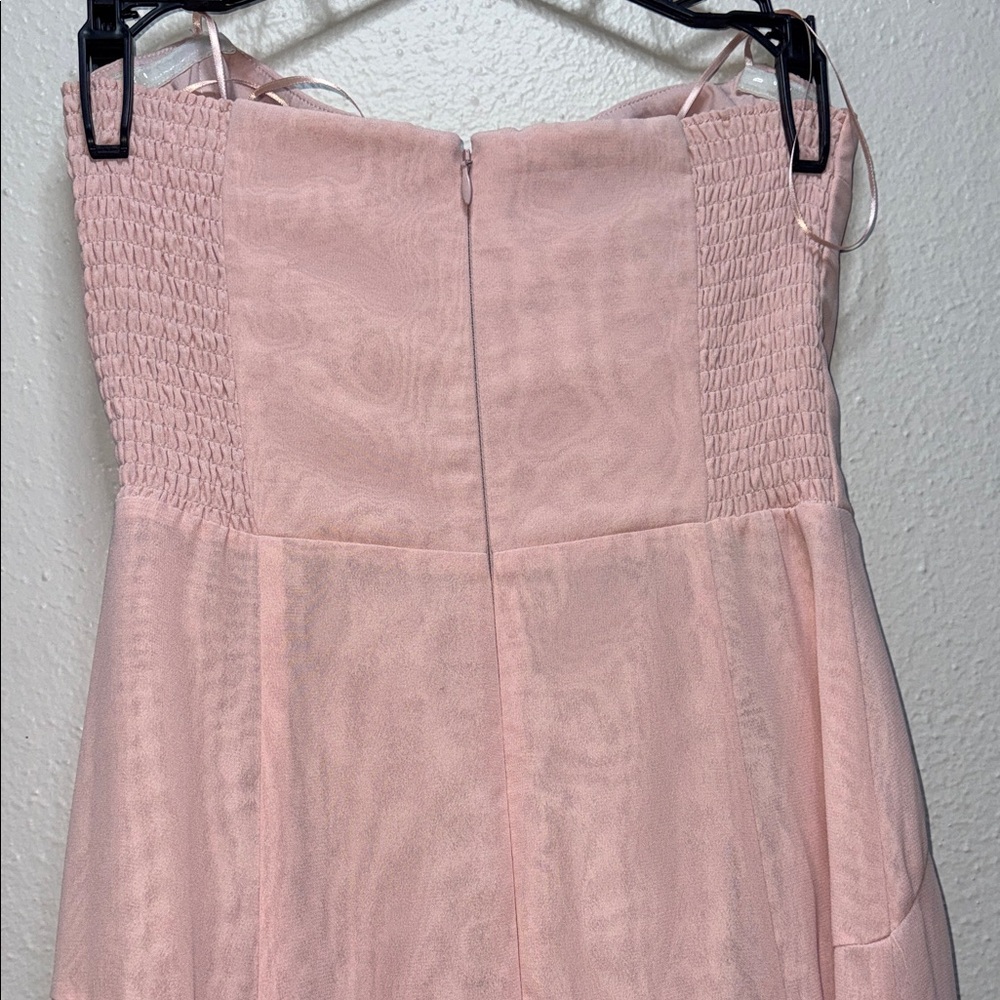 Amanda Uprichard Light Pink Strapless Dress - Picture 4 of 5